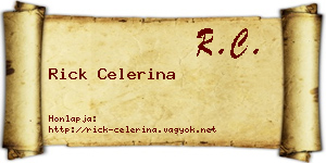 Rick Celerina névjegykártya